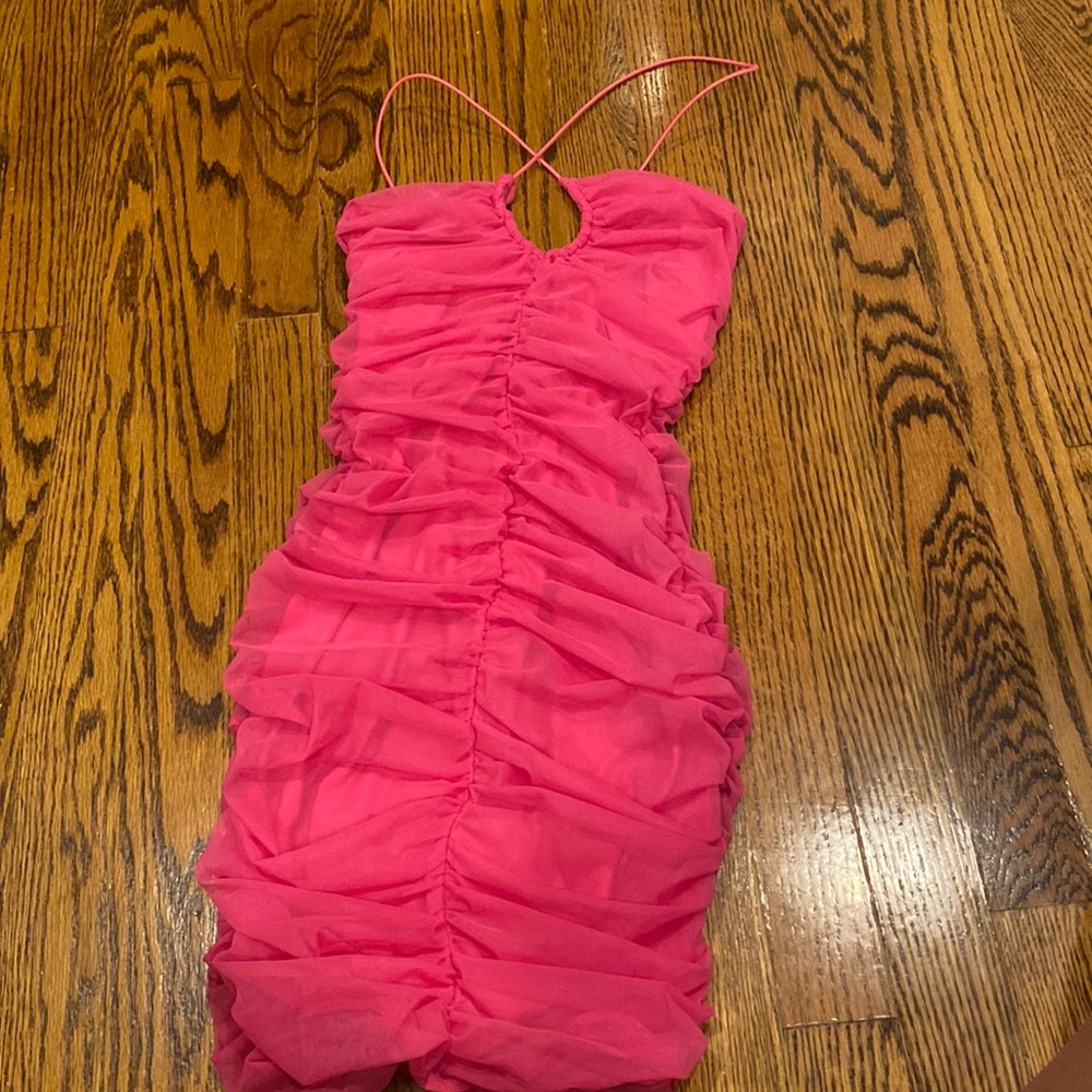 Oh polly synched dress worn once. Size 2